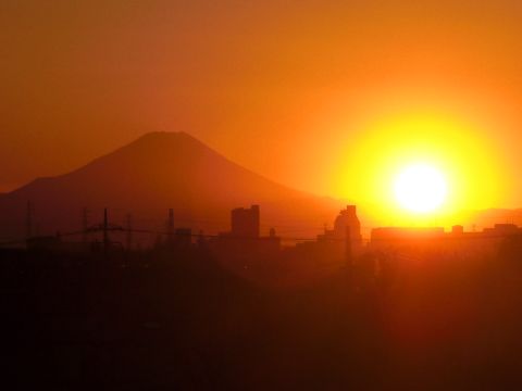 富士と夕日.JPG